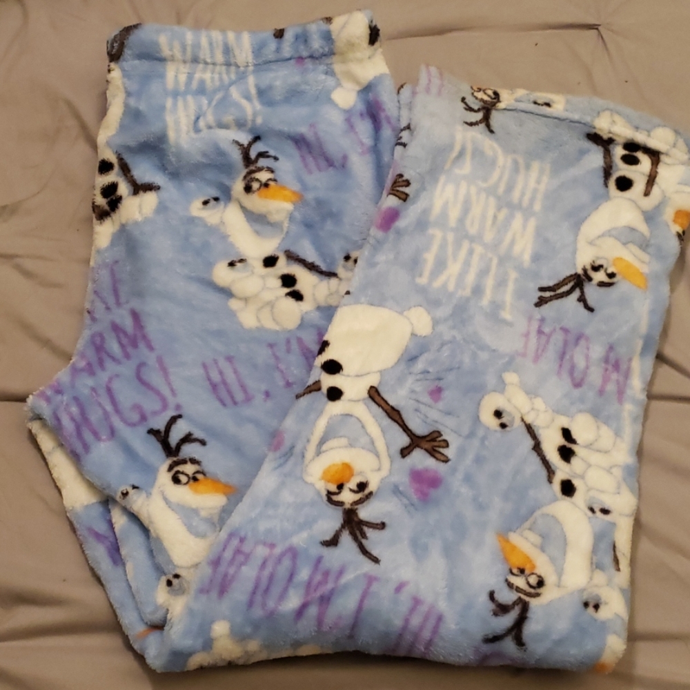 Disney Frozen Olaf Fuzzy Pajama Pants